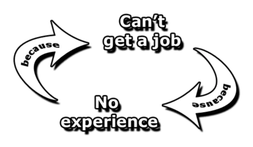 get experience for the job that needs experience